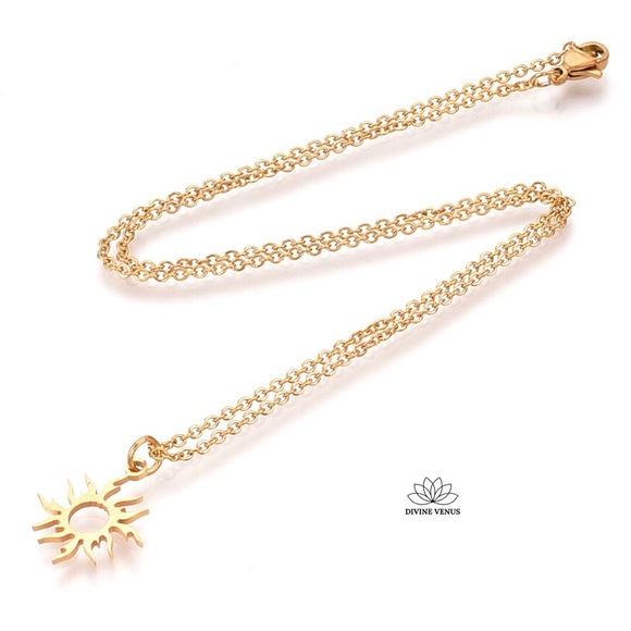 Sun Necklace | Stainless Steel - Picture 4 of 5